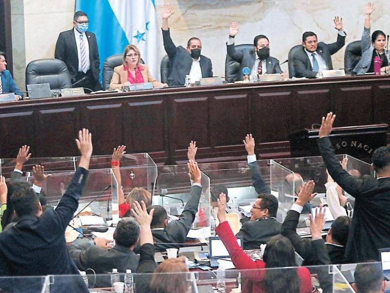 Pleno del Legislativo de Honduras.