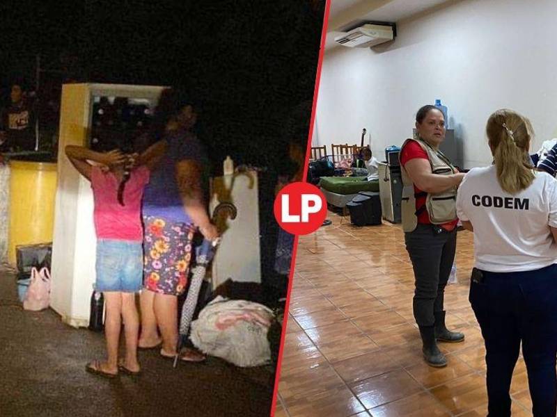 Las familias están en la Casa de la Cultura.