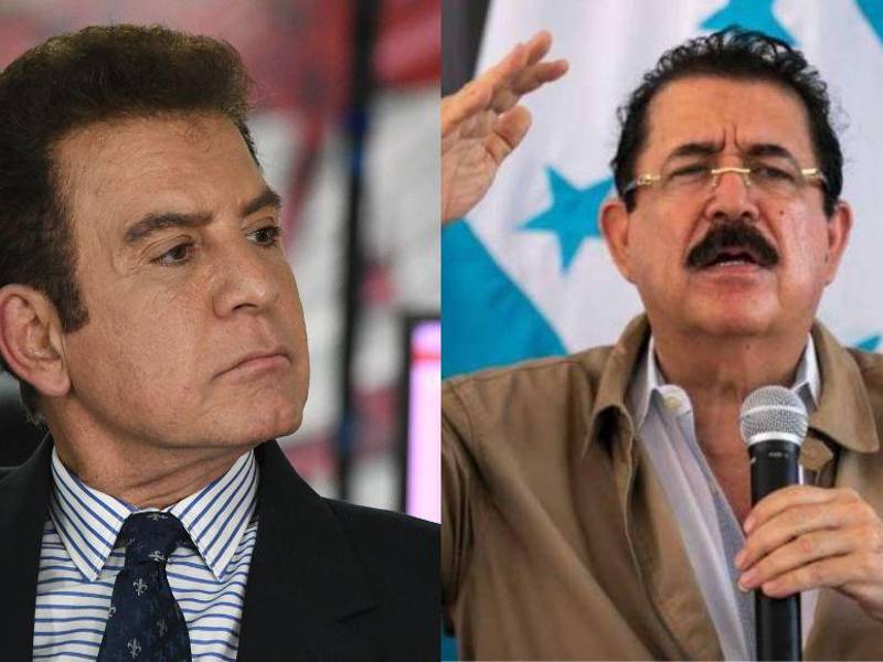 Salvador Nasralla, designado presidencial, y Manuel Zelaya Rosales, esposo de la presidenta Xiomara Castro.