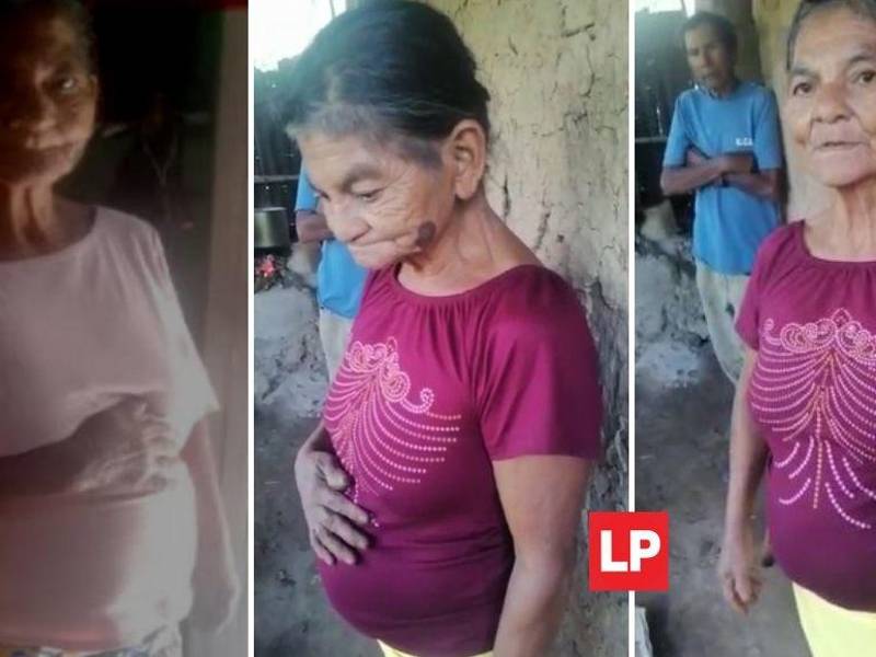 Según la mujer, ella tiene alrededor de seis meses de embarazo.