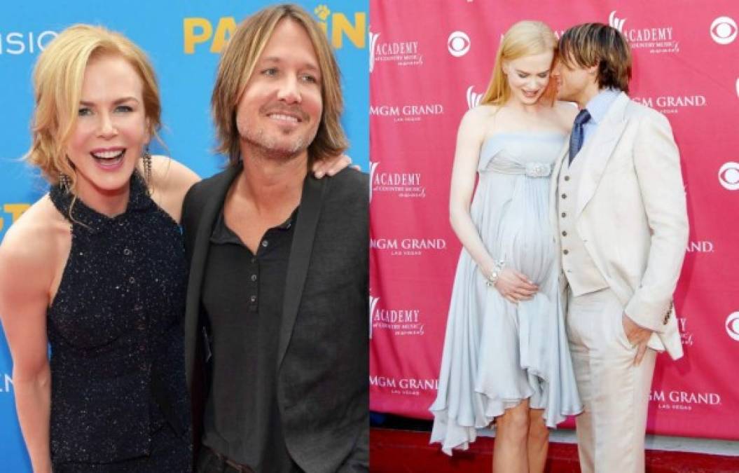Keith Urban<br/><br/>Con su esposa Nicole Kidman tuvo a su primera hija Sunday Rose por medio de un embarazo regular, cuando la actriz ya tenía 41 años. <br/>