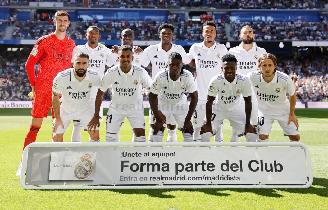 Este fue el 11 que mandó Carlo Ancelotti para el primer partido de la temporada en el Bernabéu.