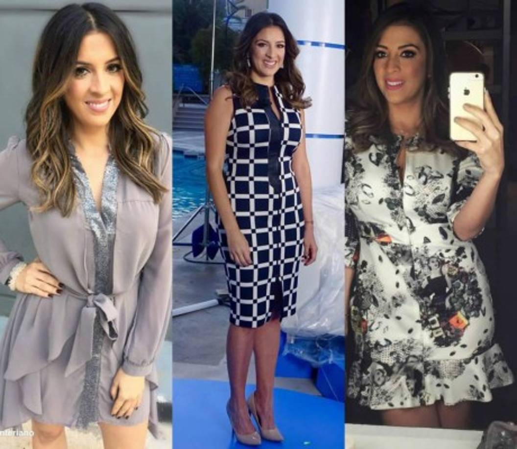 También en los vestidos hasta la rodilla se muestra muy profesional y sexy.