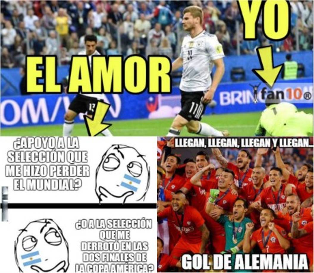 Chile fue derrotado 1-0 por Alemania y no pudieron consagrarse como campeones de la Copa Confederaciones. Los memes no pueden faltar y hacen pedazos a los chilenos.