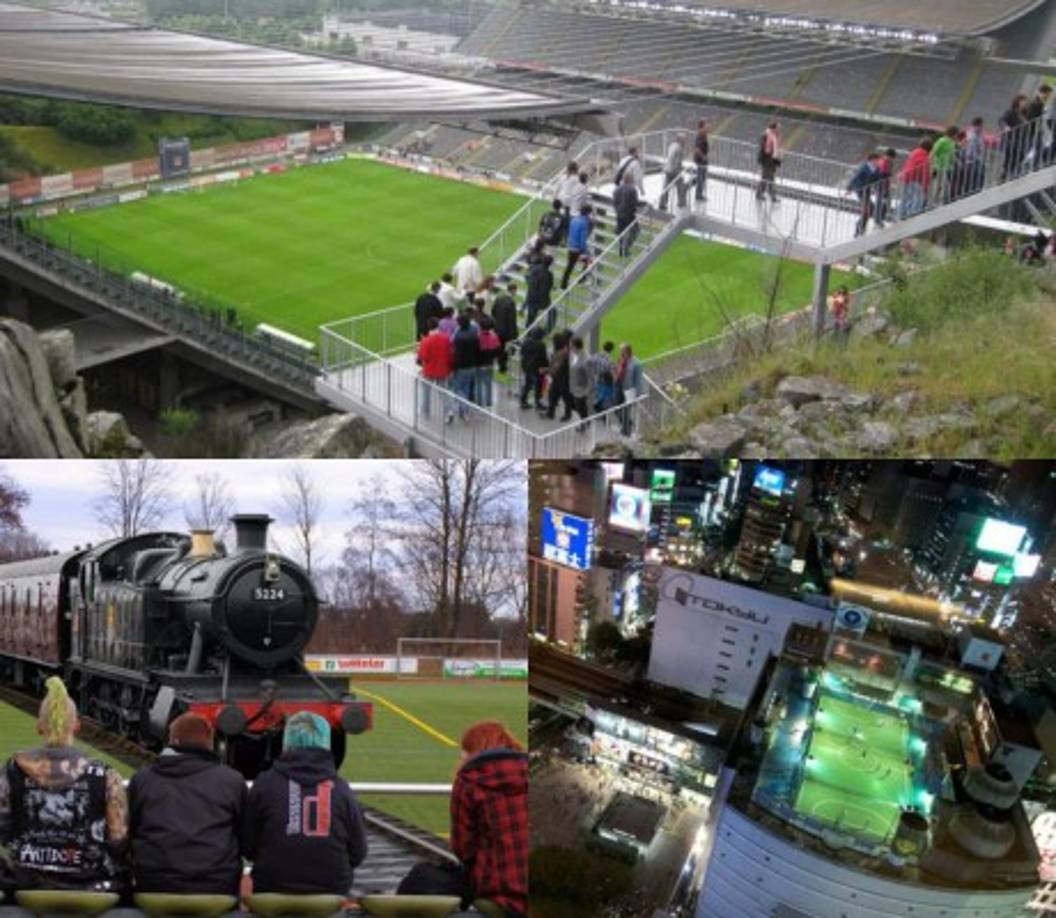 Para jugar futbol no importa el lugar, y así lo demuestran estos estadios en los que nada se interpone entre el balón y 22 jugadores. Conocé los recintos deportivos más increíbles y extraños del mundo, en la lista aparece hasta de Honduras.