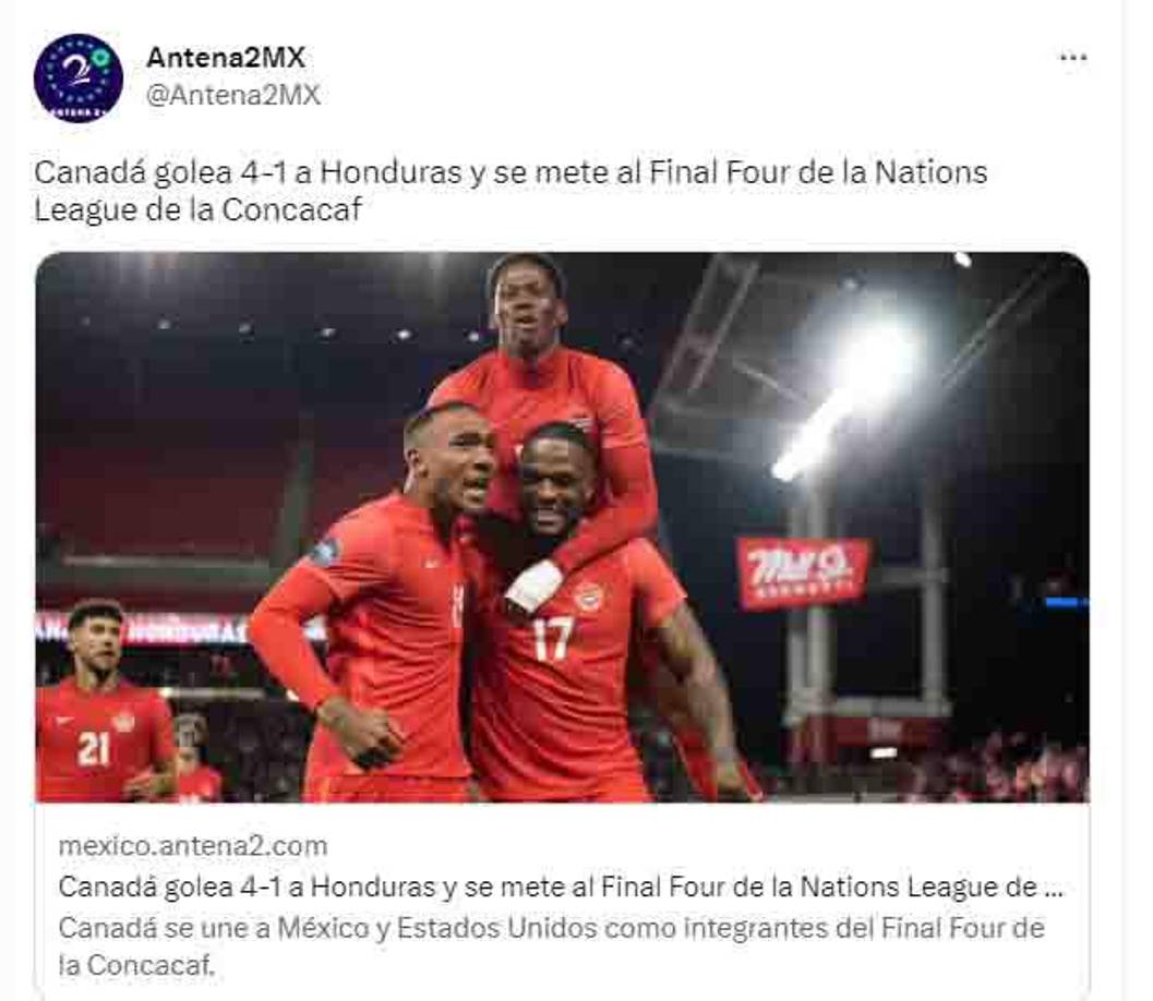 Preocupación en México tras lo ocurrido en el Canadá - Honduras