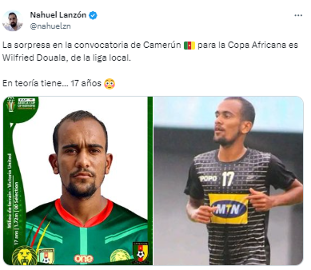 La inclusión del joven jugador del Victoria United ha llamado la atención de muchos aficionados que han destacado que no aparenta los 17 años que dice tener según su ficha.