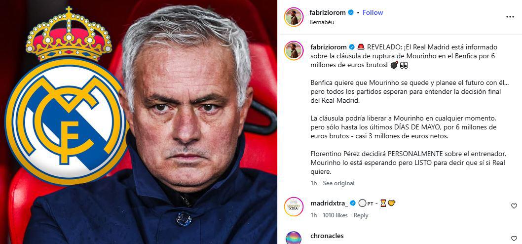 Florentino ya eligió al nuevo DT del Real Madrid: Fabrizio Romano lo revela