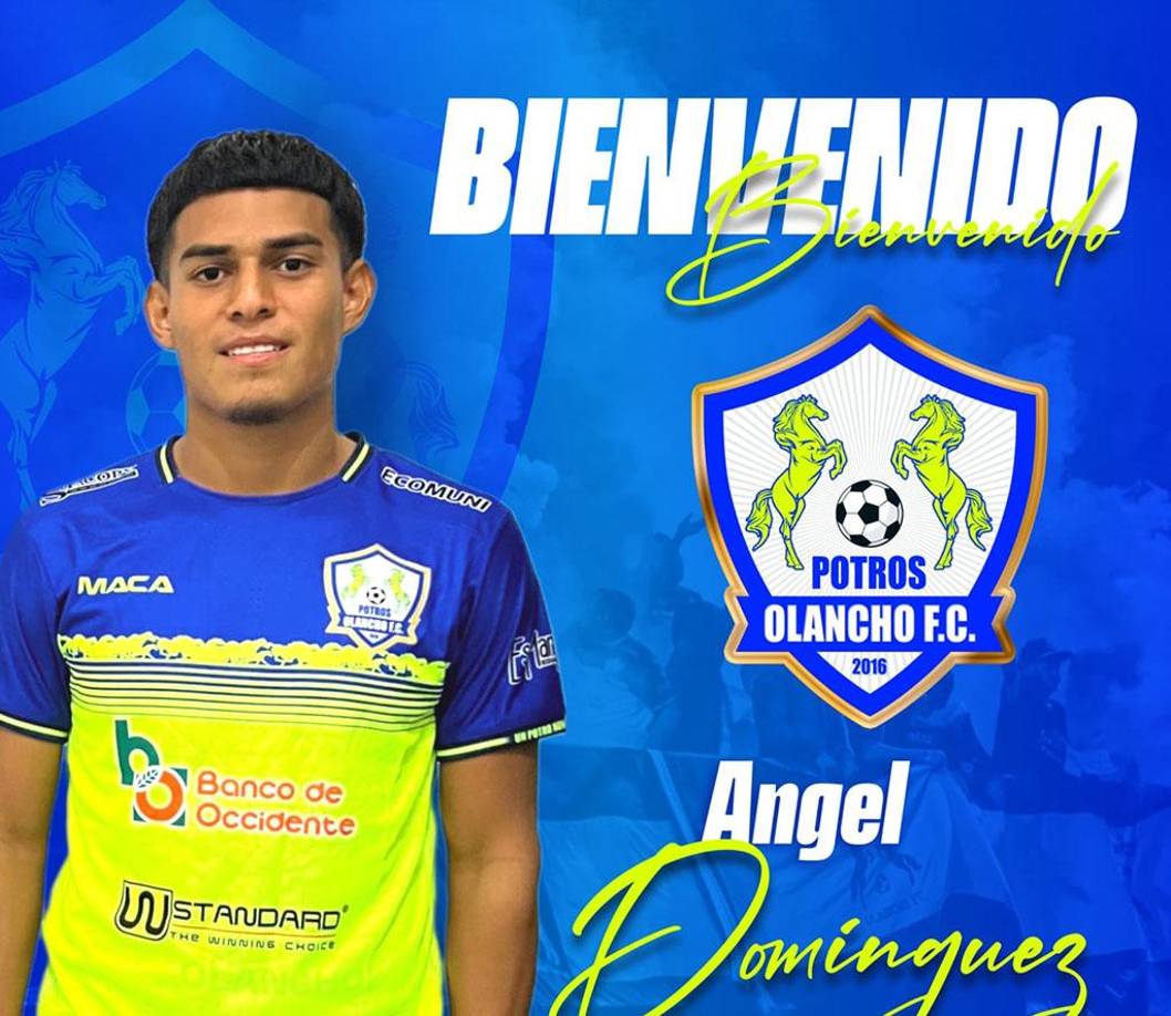 El joven futbolista Ángel Domínguez fue anunciado como nuevo jugador del Olancho FC.