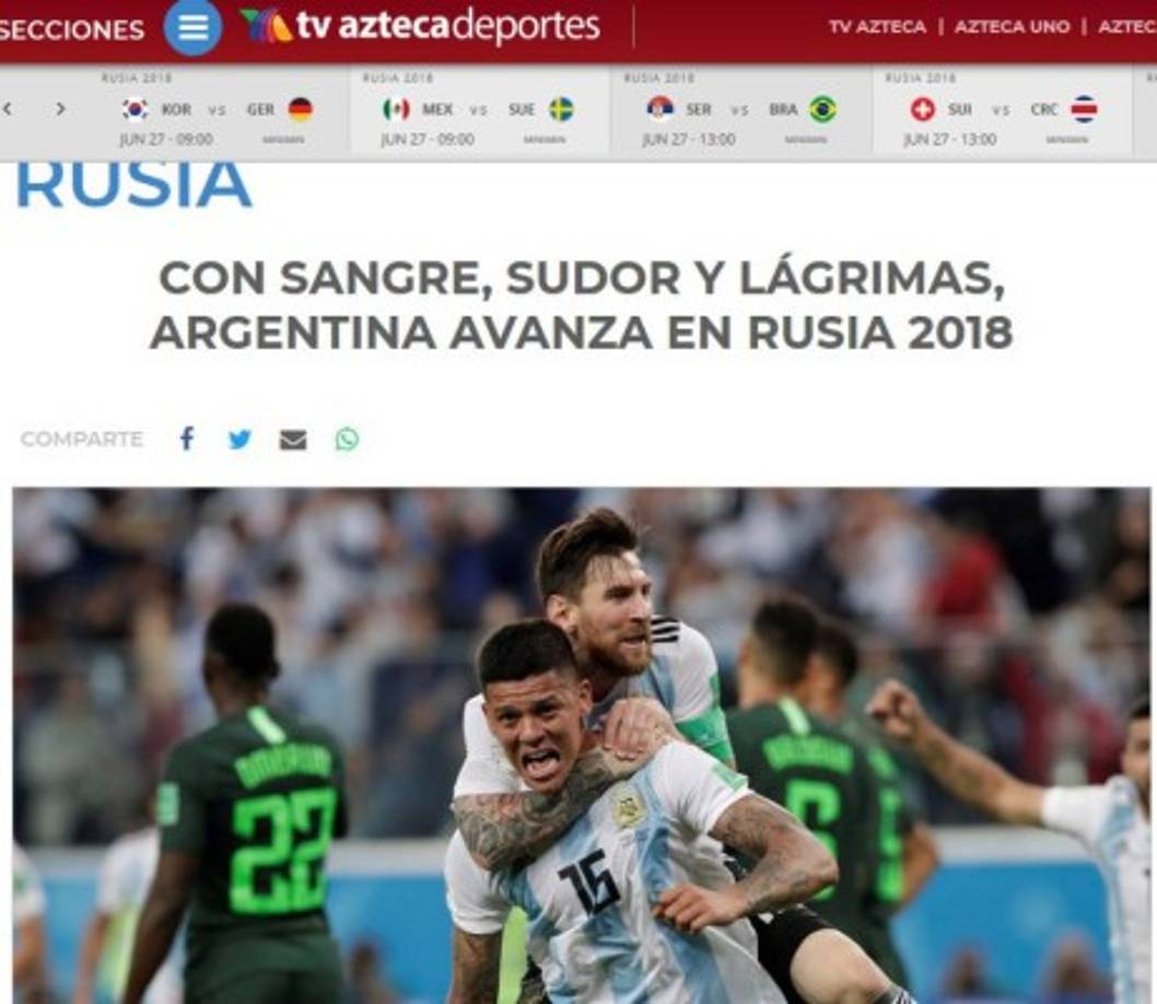 Tv Azteca de Argentina.