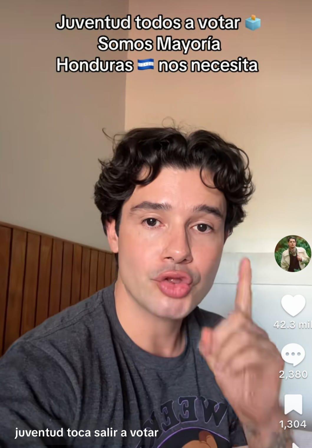 Creadores de contenido hondureños llaman al voto en elecciones 2025