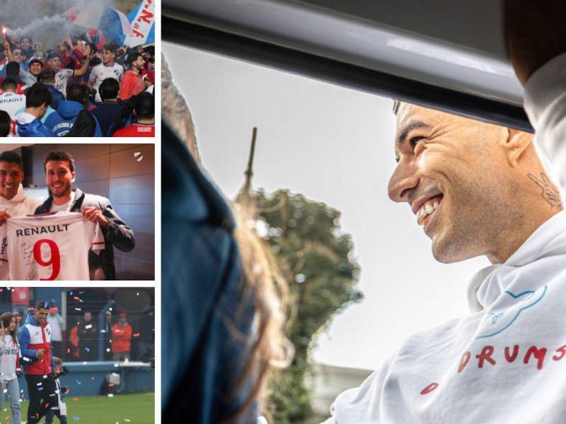 El jugador uruguayo, Luis Suárez, llegó este domingo a Uruguay para realizar de manera oficial su presentación con el Nacional, tras estar como agente libre en el mercado de fichajes.