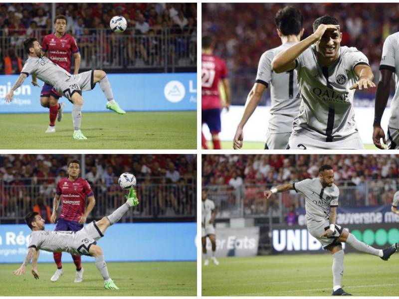 El París Saint-Germain goleó de manera fenomenal al Clermont por 5-0, con un Neymar y Messi como protagonistas del encuentro.