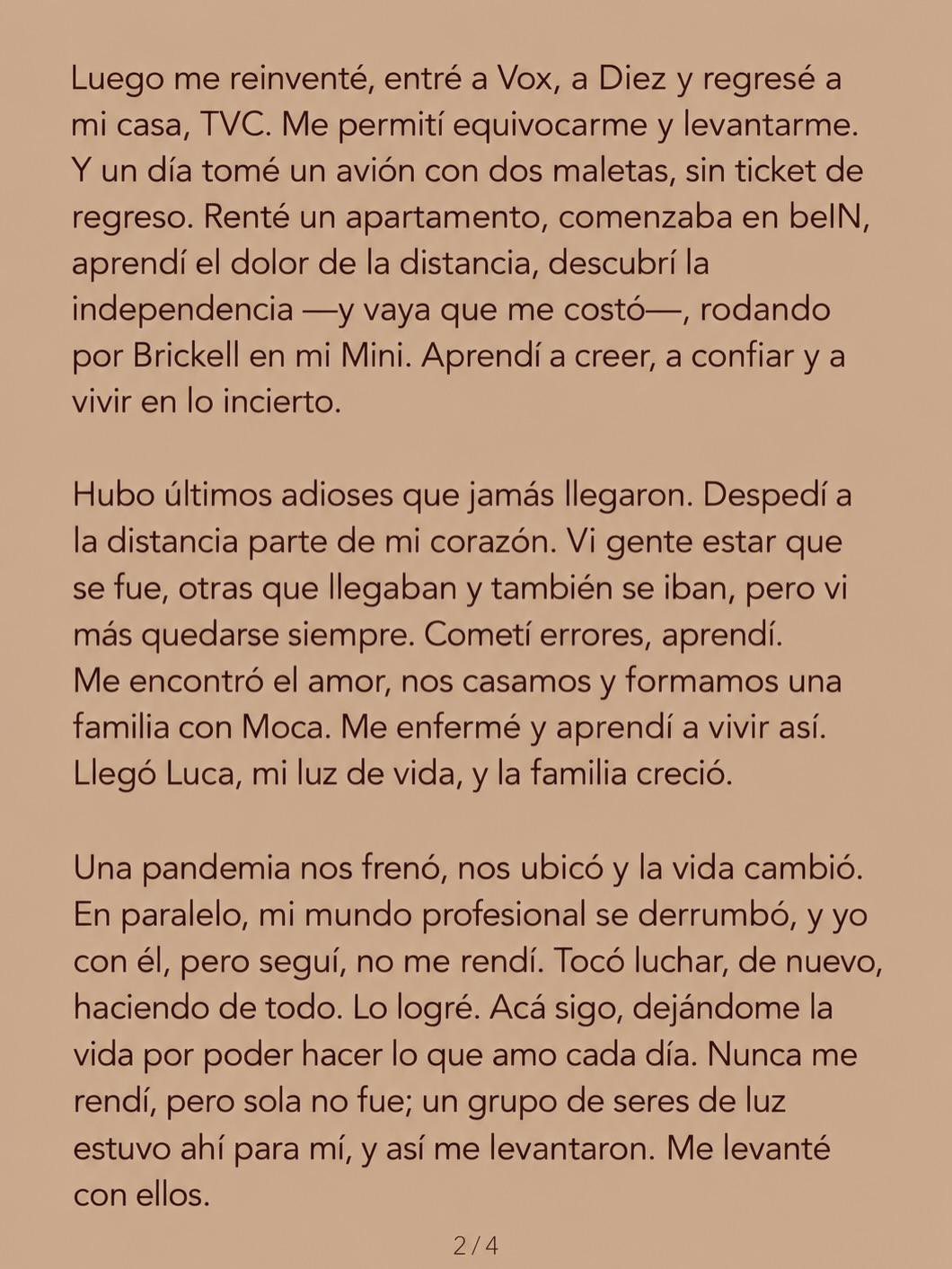 Carmen Boquín celebra sus 40 años con pasión, éxito y una vida plena
