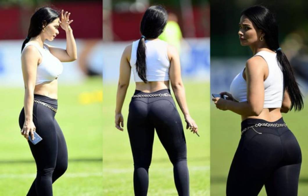 Ella es la espectacular modelo que acaparó las miradas en el estadio Yankel Rosenthal. Su nombre es Dixly Sorel, es de San Pedro Sula y es una de las chicas fit más radiantes en Honduras.