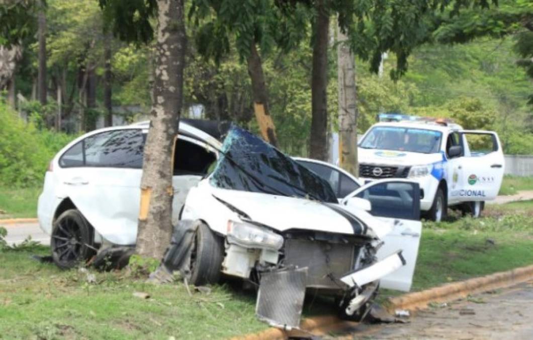 William Jeans Carlos Sánchez Cálix, de 23 años, resultó herido tras el accidente frente al campo Agas.