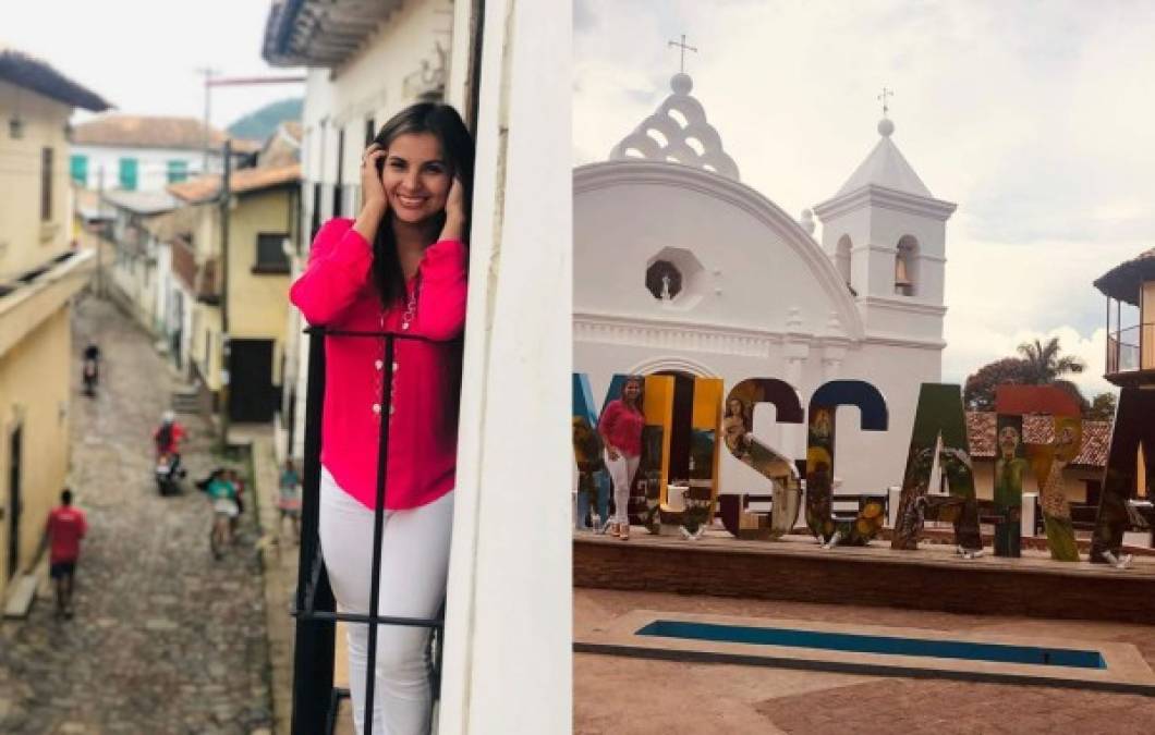 La guapa Cristina Rodríguez de los noticieros TVC disfruta del turismo interno en Yuscarán, en el departamento de El Paraíso.<br/>