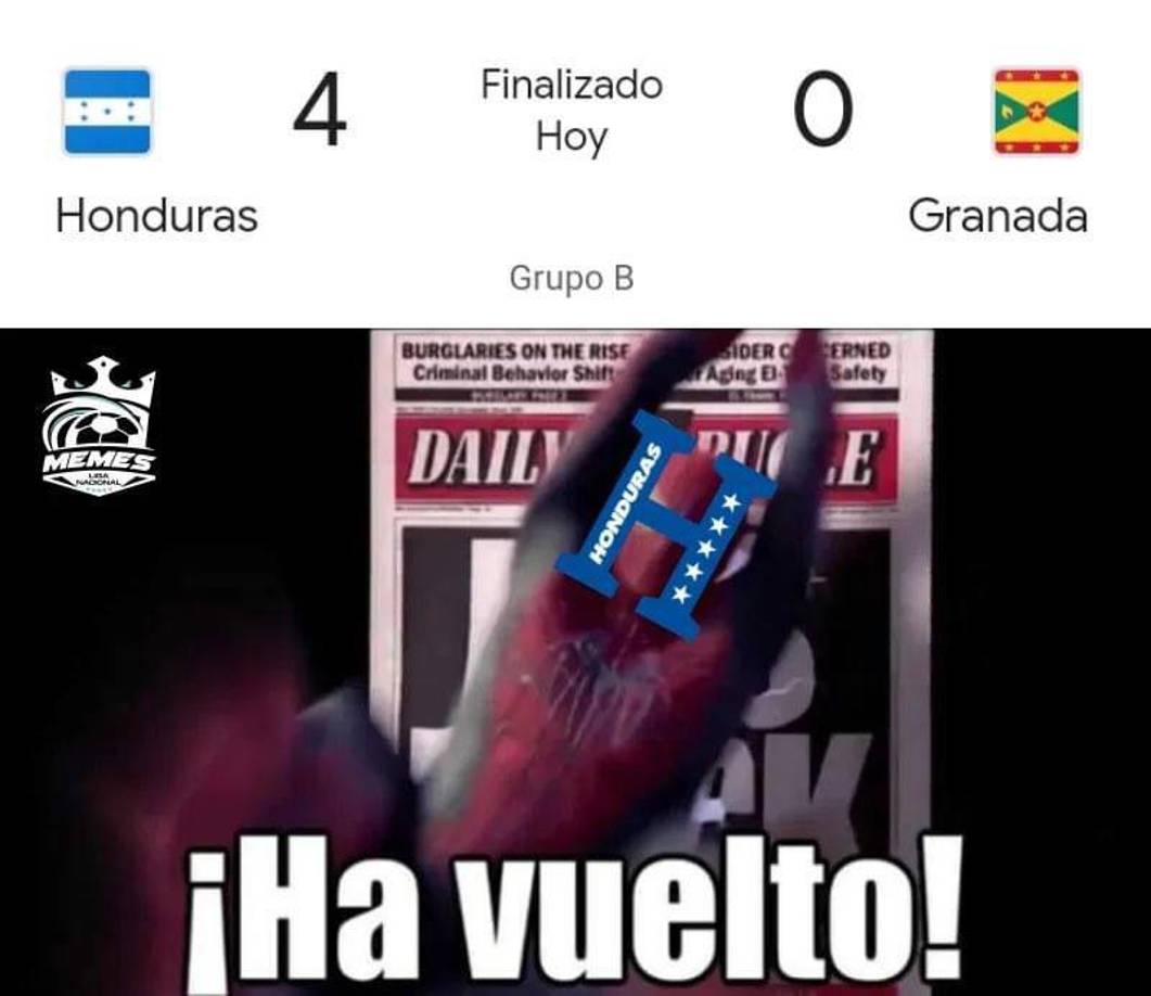 Nations League: Los jocosos memes que dejó la goleada de Honduras a Granada
