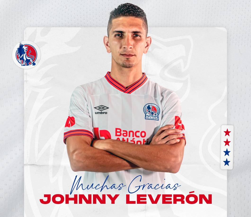 Johnny Leverón: El defensor fue dado de baja en el Olimpia de cara a la próxima campaña.