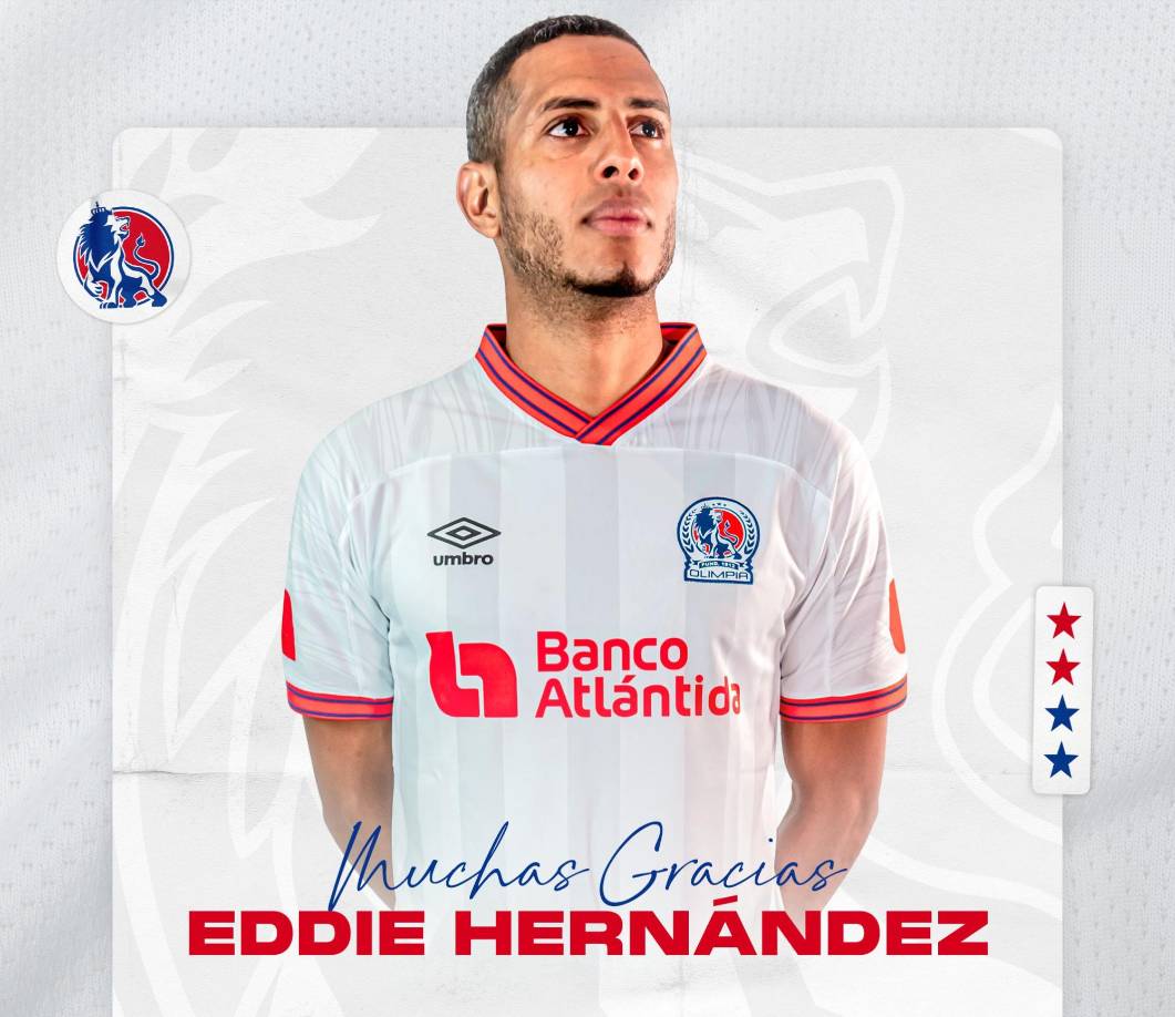 Eddie Hernández: Delantero que fue dado de baja por parte del Olimpia.