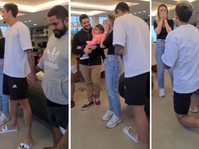 ¡Que vivan los novios! Jugador brasileño le pide matrimonio a su pareja tras ser convocado para el Mundial