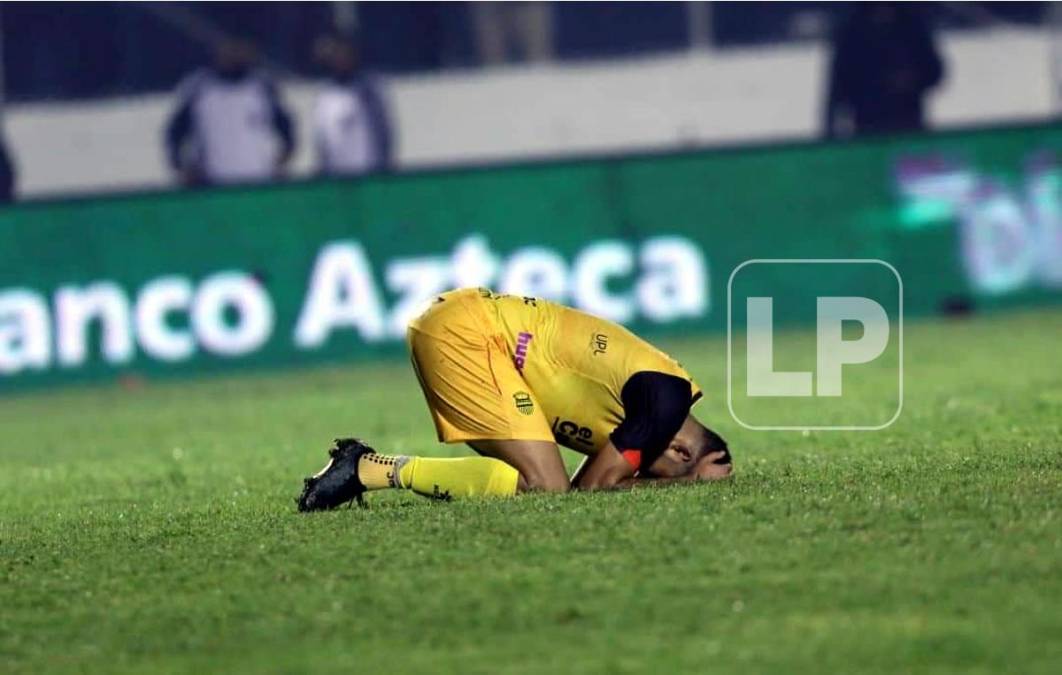 Así se lamentó Getsel Montes al final del partido que terminaron cediendo un empate ante Motagua.