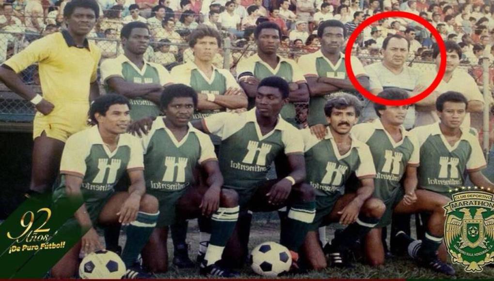 Gonzalo Zelaya y Luis Zelaya - ‘Chalito’, como era conocido, en la temporada de 1984 hizo estrenarse a su hijo Luis Zelaya cuando dirigió al Vida. En la foto ilustración es cuando dirigió al Marathón.