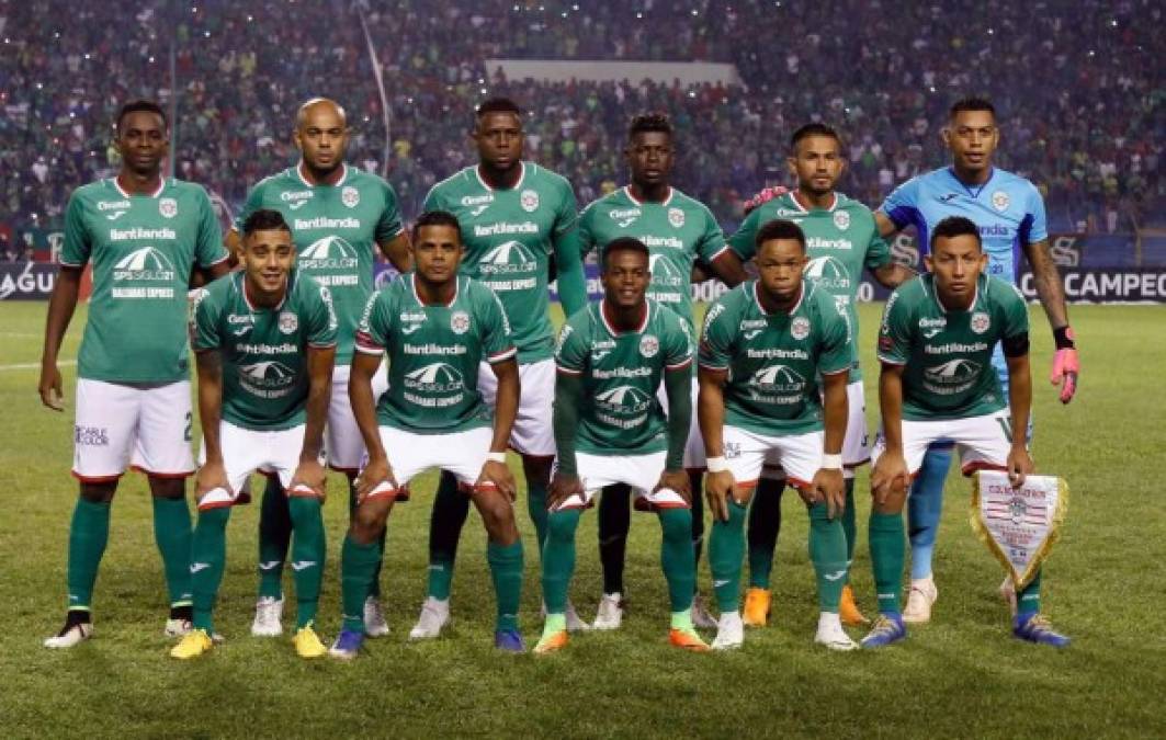 El once titular del Marathón para enfrentar al Santos Laguna.