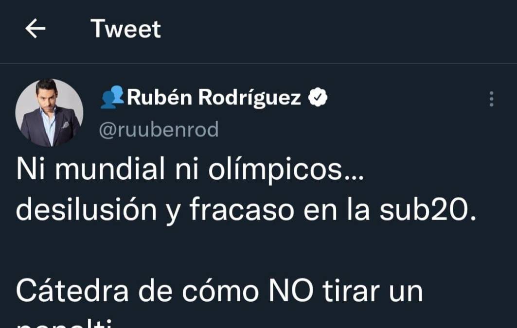 “Catedra de cómo no tirar penales. Desilusió y fracaso en la Sub20”.