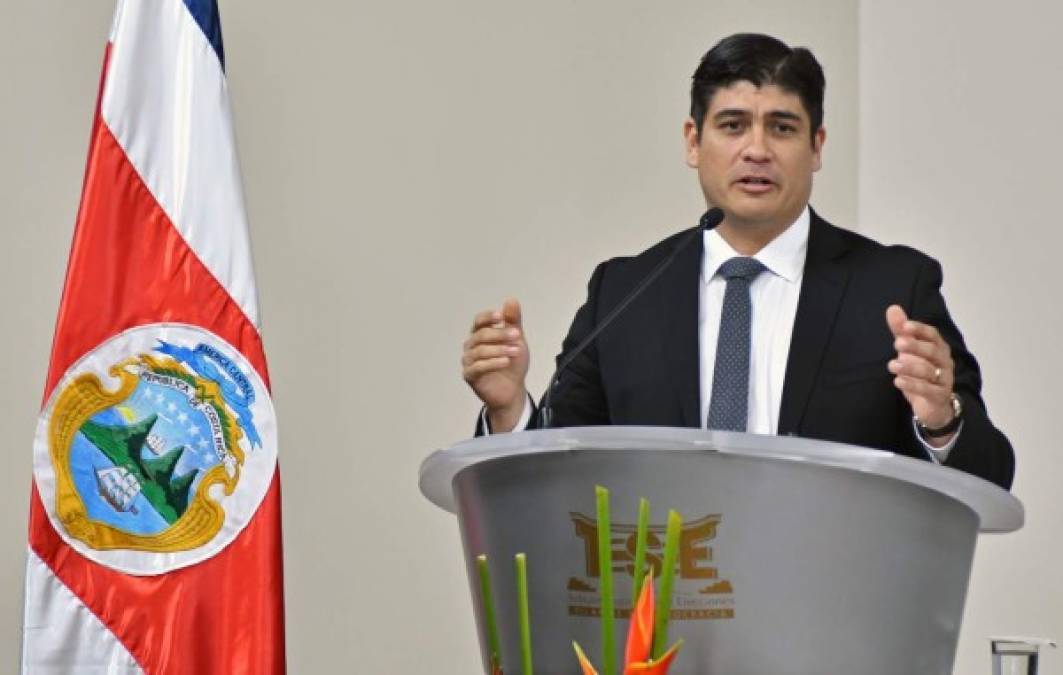 El presidente de Costa Rica, Carlos Alvarado, dijo por su parte que continuará alzando la voz por los pueblos de Nicaragua y Venezuela 'que día a día ven atropellados sus derechos'.