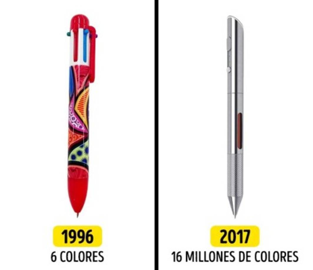 Claro que los bolígrafos con varios colores existen también hoy en día. Pero el progreso nunca se detiene, y ahora no solo podrás conseguir un bolígrafo de 5-8 colores, sino de 16 millones de colores. Es posible gracias a la tecnología especial que permite escanear cualquier objeto de tu agrado y luego mezclar la tinta para obtener el color deseado. No necesitas hacer nada, el bolígrafo inteligente lo hará todo, solo tendrás que usarlo y cambiar el cartucho con la tinta a tiempo.