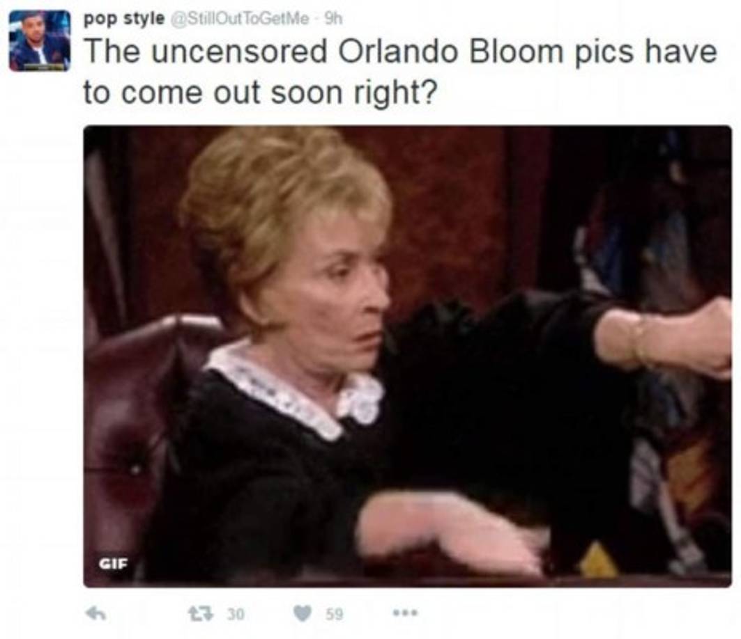 Las fotos sin censura de Orlando Bloom tienen que salir pronto ¿verdad?