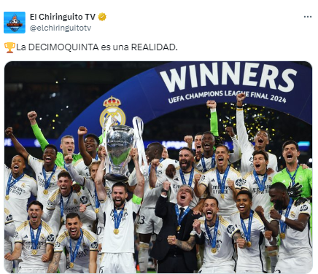 “La DECIMOQUINTA es una REALIDAD”, El Chiringuito de España.