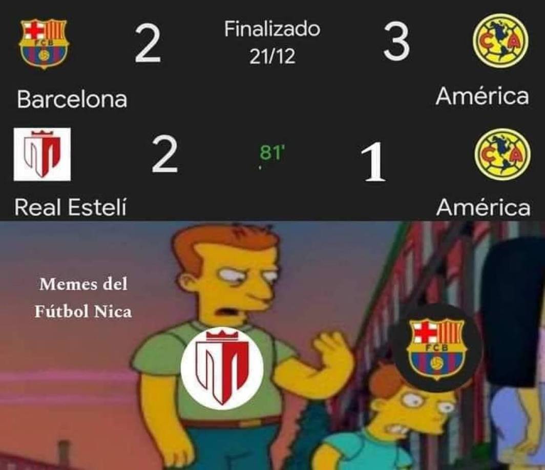 Memes destrozan al América de México tras perder ante Real Estelí