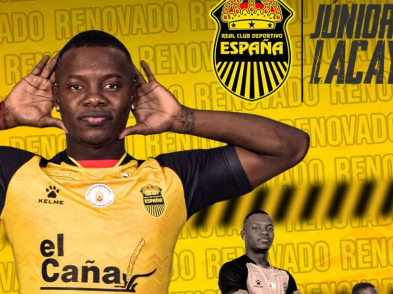 Real España anunció la continuidad de Júnior Lacayo.