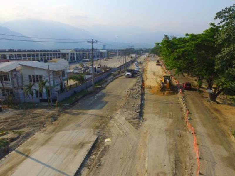 Avanzan a buen ritmo los trabajos de ampliación en el bulevar del norte.