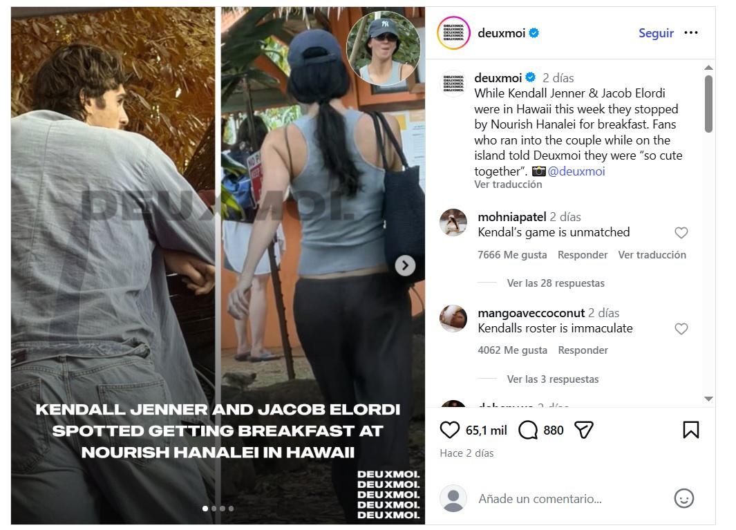 Las fotos que confirman el romance de Kendall Jenner y Jacob Elordi