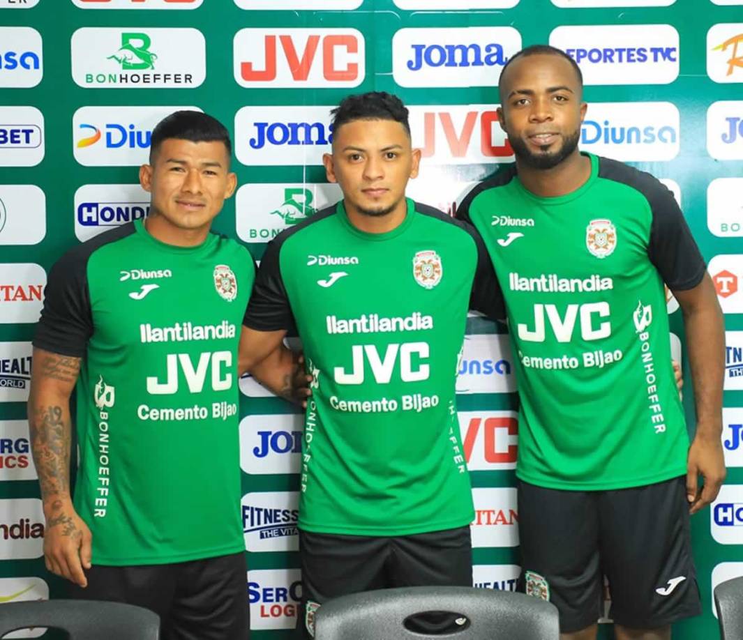 Marathón - El club verdolaga también presentó a sus nuevos fichajes Iván ’Chino’ López, Alexy Vega y Gerson Chávez.