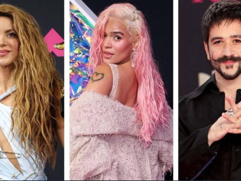 Shakira, Karol G y Camilo con siete nominaciones cada uno, son los artistas con más opciones de premio en los Latin Grammy 2023