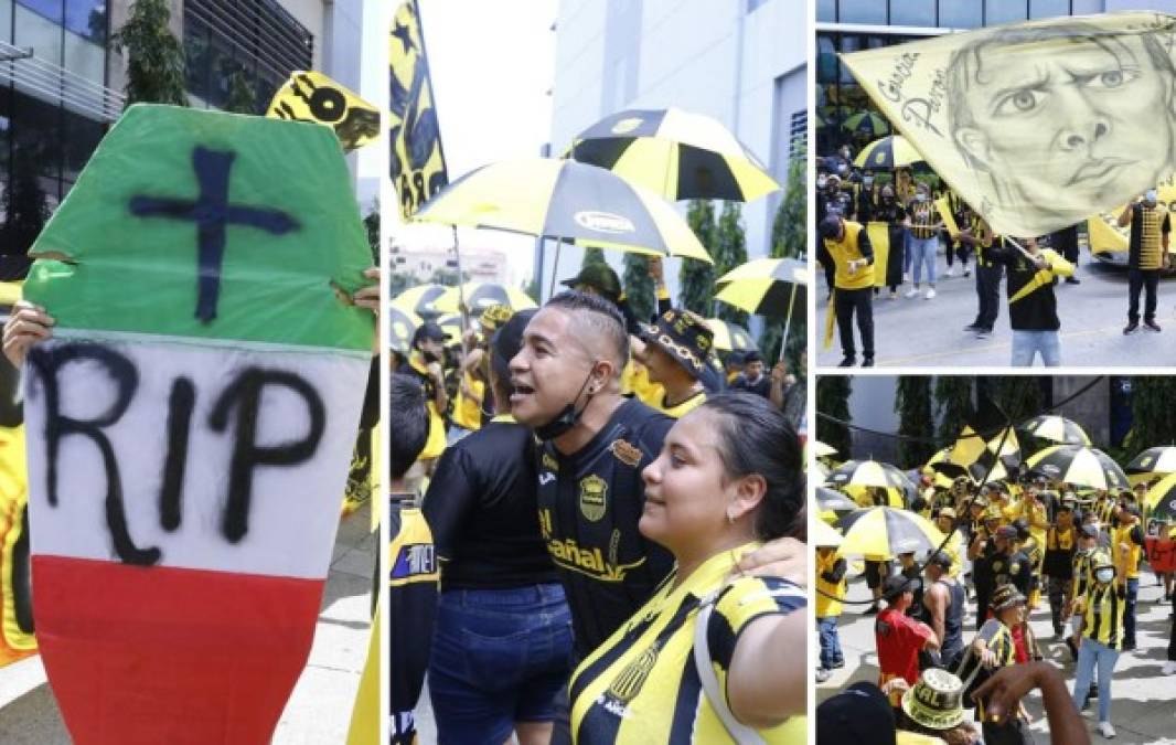 Los aficionados del Real España protagonizaron un espectacular banderazo para animar a su equipo antes del clásico frente al Marathón. Fotos Neptalí Romero