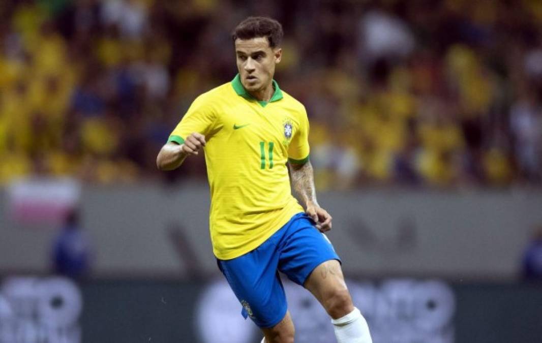 Philippe Coutinho jugará por el lado derecho del campo, buscando hacer daño a los hondureños con sus internadas peligrosas.