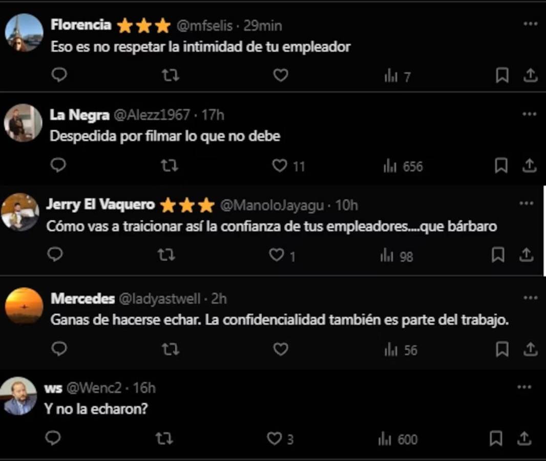 Las críticas que le hicieron a la empleada que fue a trabajar a la casa de Messi y grabó un video.