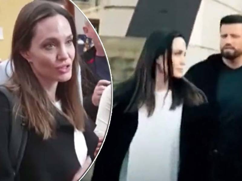 Angelina Jolie corrió al escuchar la sirena de ataque aéreo.