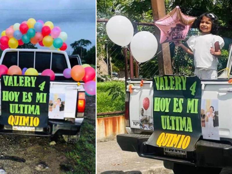 Sin conocerla, muchos hondureños compartieron la foto del vehículo en el cual iba Valery a recibir su última quimioterapia el pasado jueves 27 de junio de 2024. Su hermoso logro le dio la vuelta a Honduras.