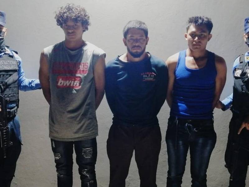 Los detenidos fueron presentados por la Policía.