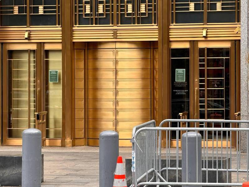 Palacio de Justicia de Estados Unidos Daniel Patrick Moynihan en el 500 Pearl Street de Nueva York, Estados Unidos.