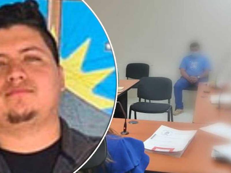 Alexi Lemus en la audiencia inicial en Intibucá.