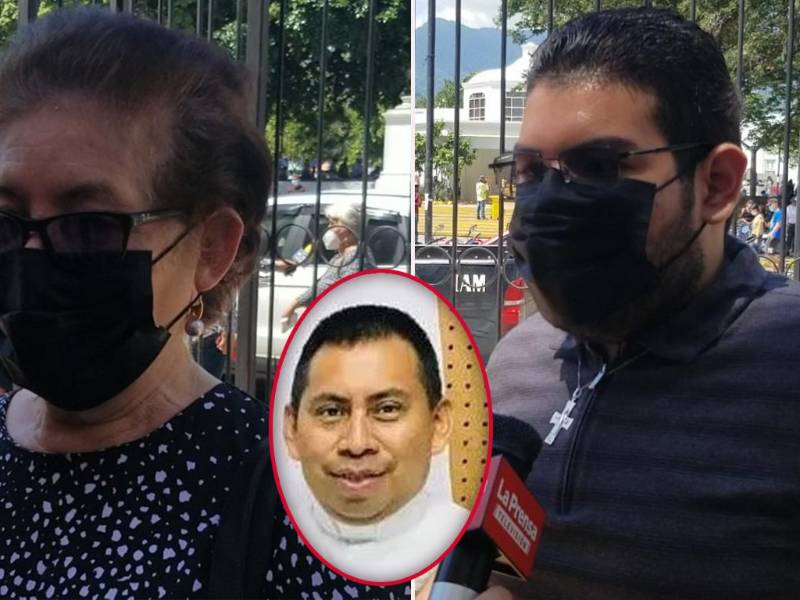 Olga Zerón y Jorge Reyes, feligreses de la iglesia católica.