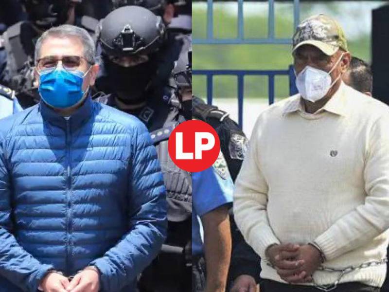 Juan Orlando Hernández (expresidente de Honduras) y Juan Carlos Bonilla (exdirector de la Policía de Honduras).