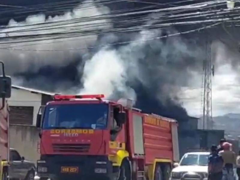 Varias unidades de bomberos llegaron a controlar el incendio.